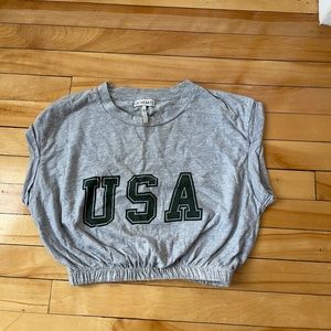 USA Crop Top